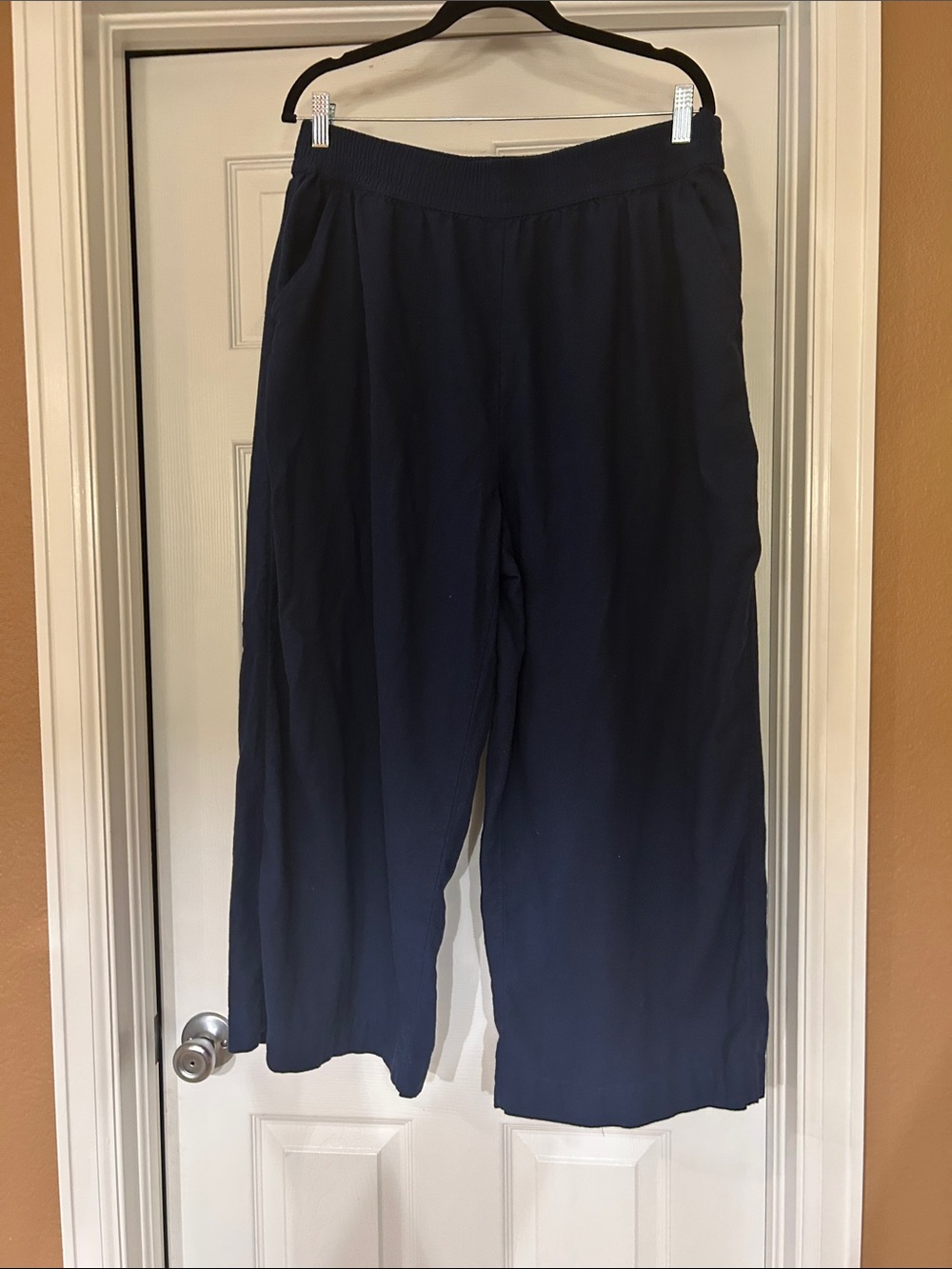 Melrose and Market Navy Wide-Leg Pants